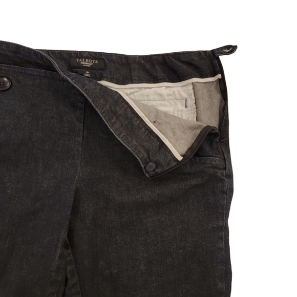 Talbots Capri Jeans Petite Size 8P Blue Denim Big Sailor Botton Pockets - Picture 6 of 8